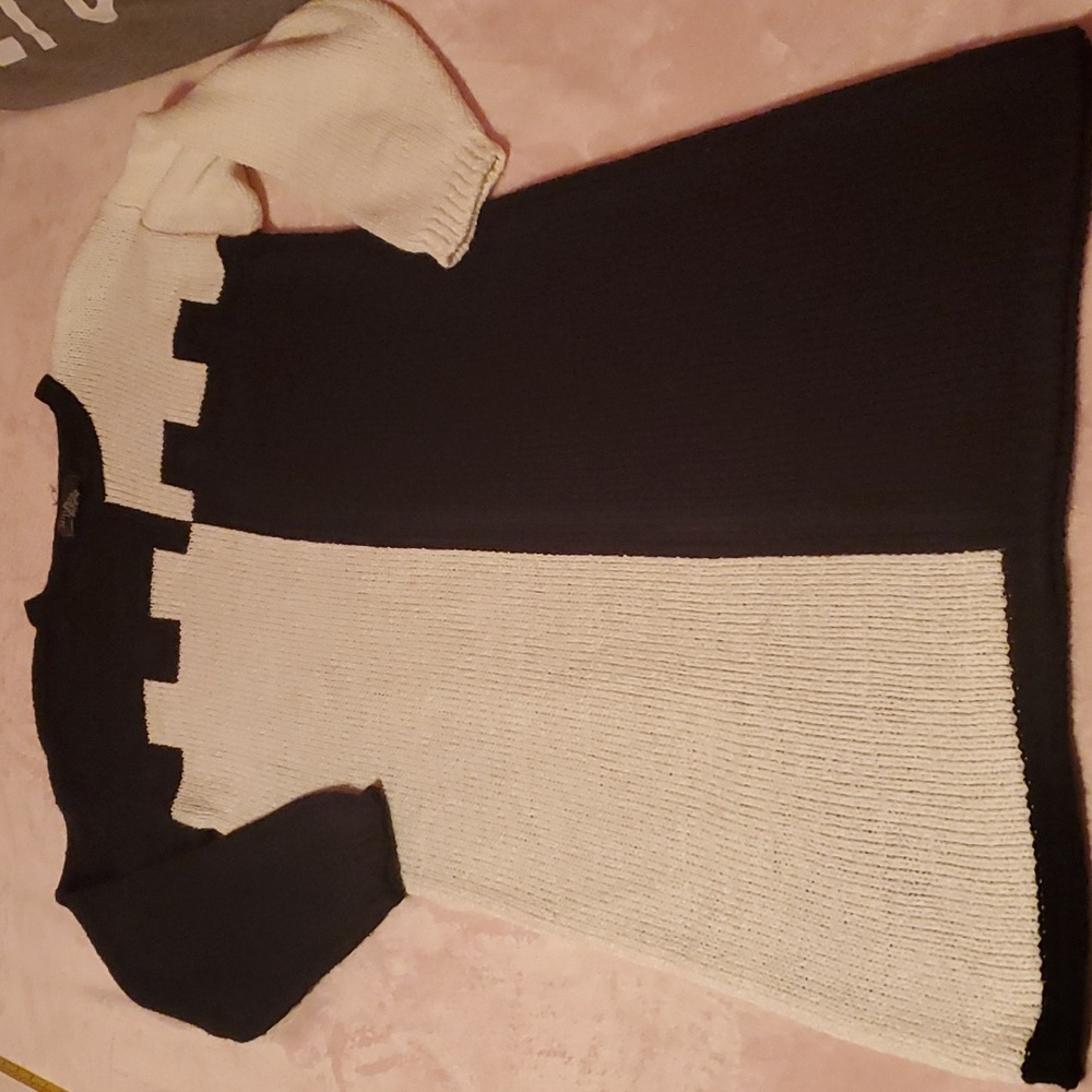 Woman's size large retro stitch by stitch acrylic long sweater dress